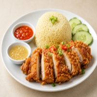 FRIED CHICKEN WITH RICE
